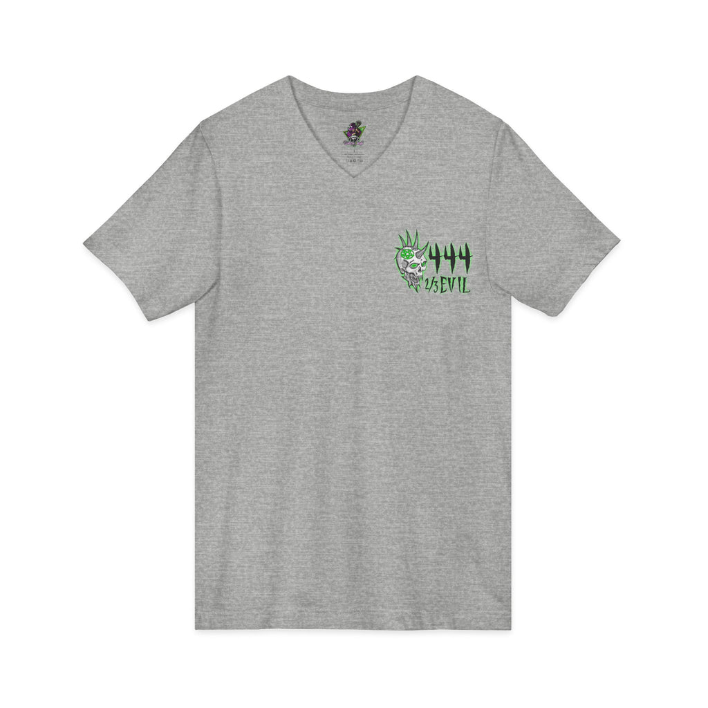 2/3 Evil Punk Skull / V-Neck Shirt