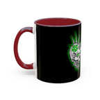 2/3 Evil Punk Skull / Accent Coffee Mug 11/15oz