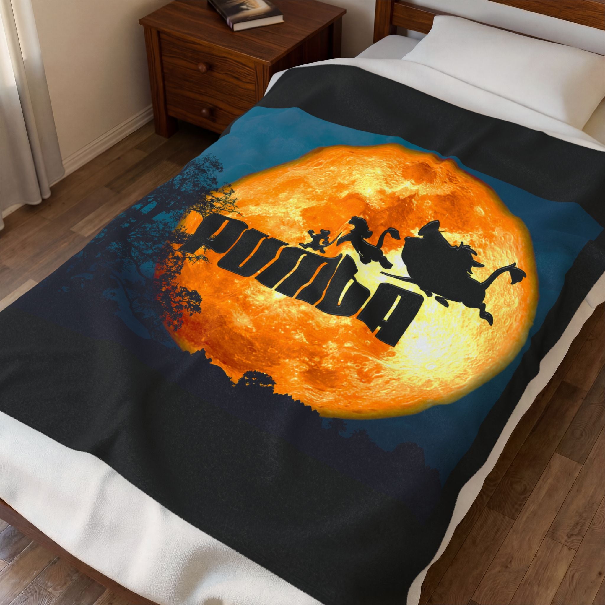 Pumba Moon / Velveteen Plush Blanket