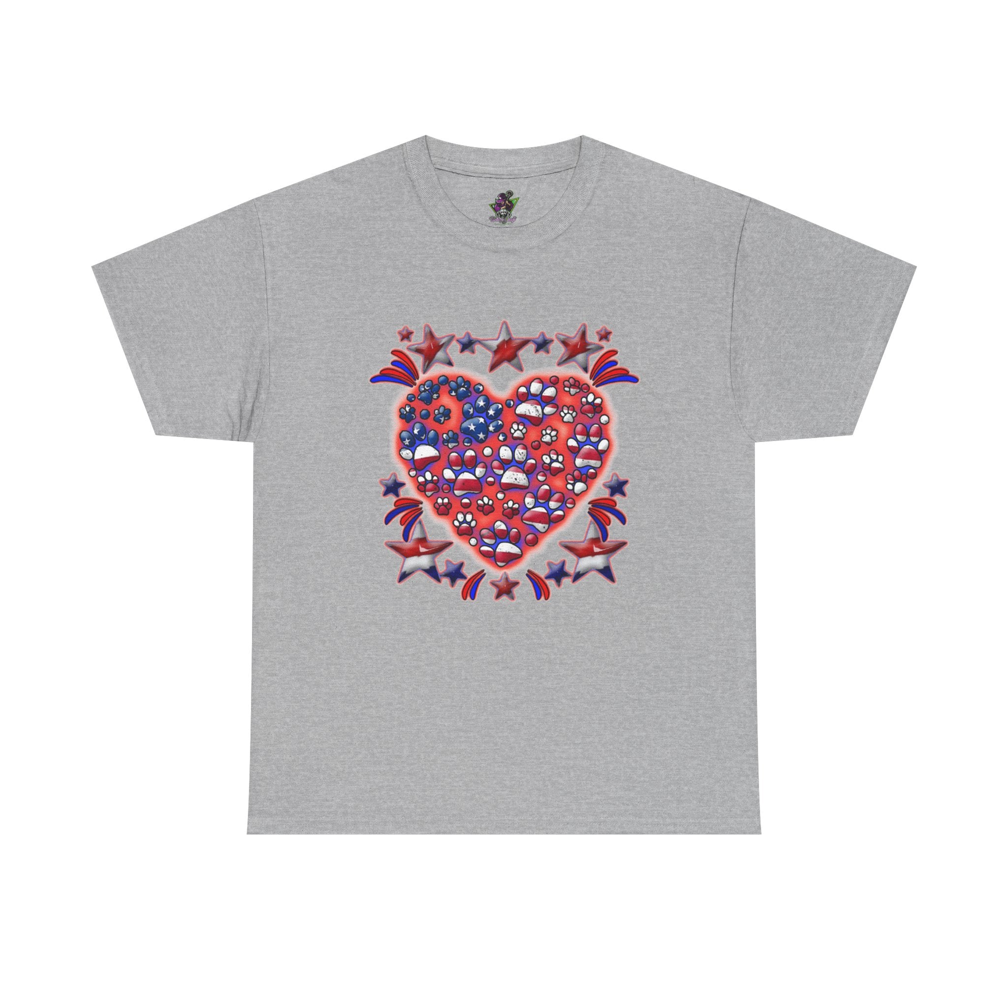 Patriotic Dog Heart