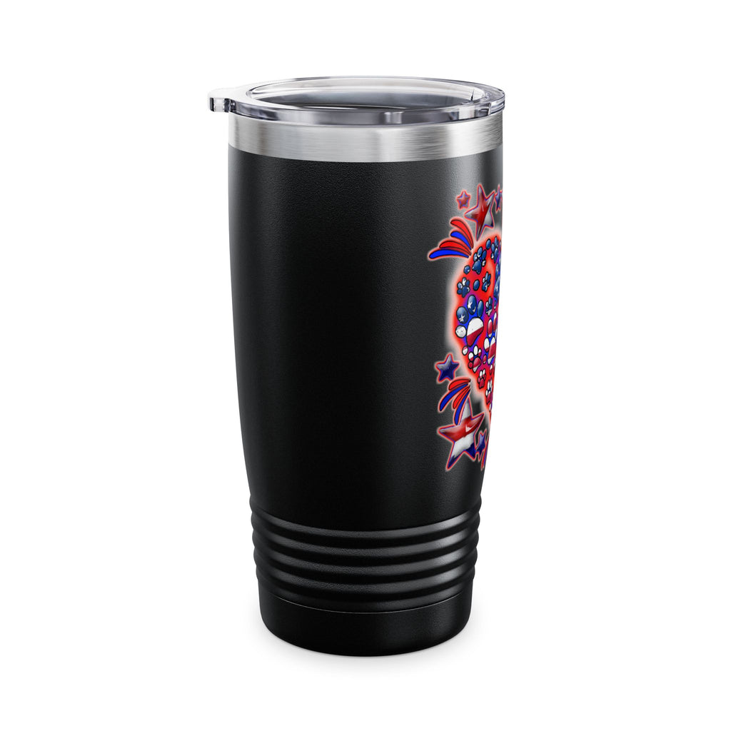 Patriotic Dog Heart / Insulated Tumbler 20oz