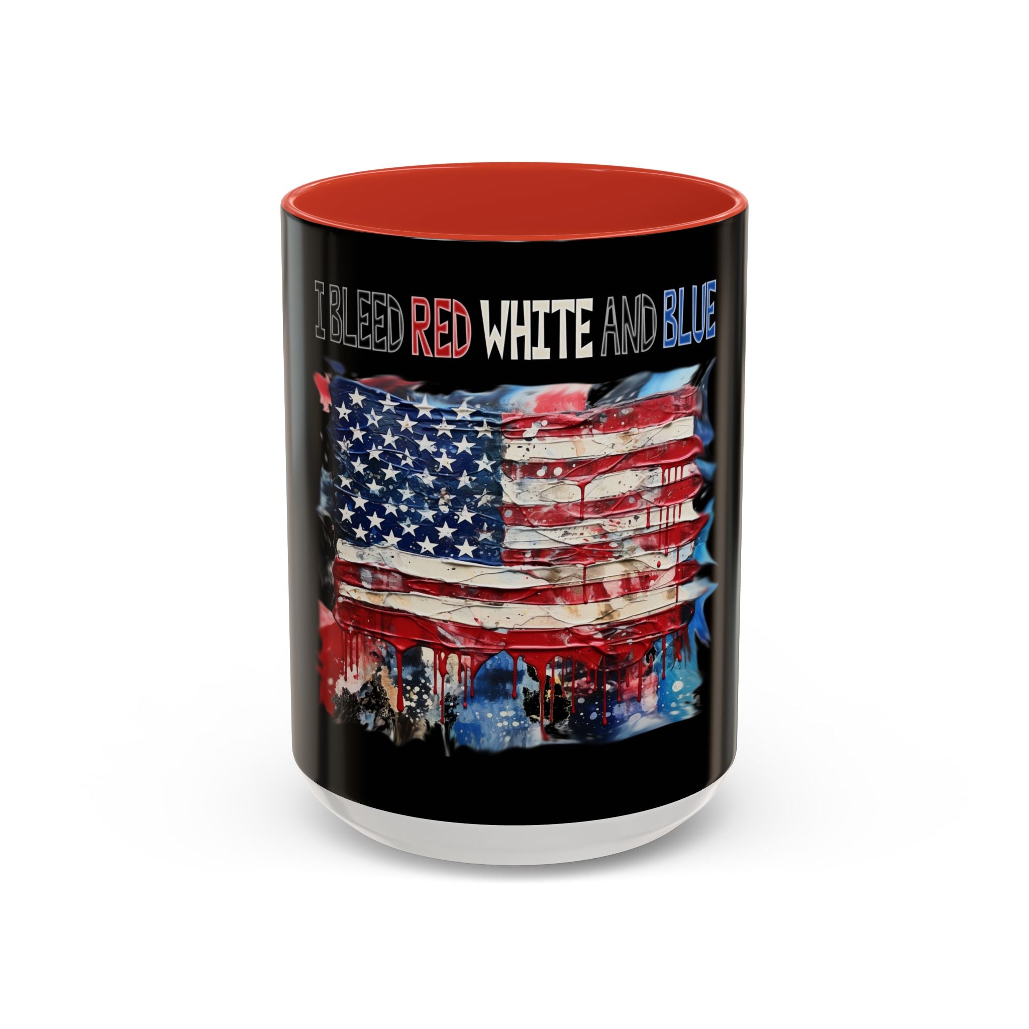 I Bleed Red White and Blue / Accent Coffee Mug 11/15 oz
