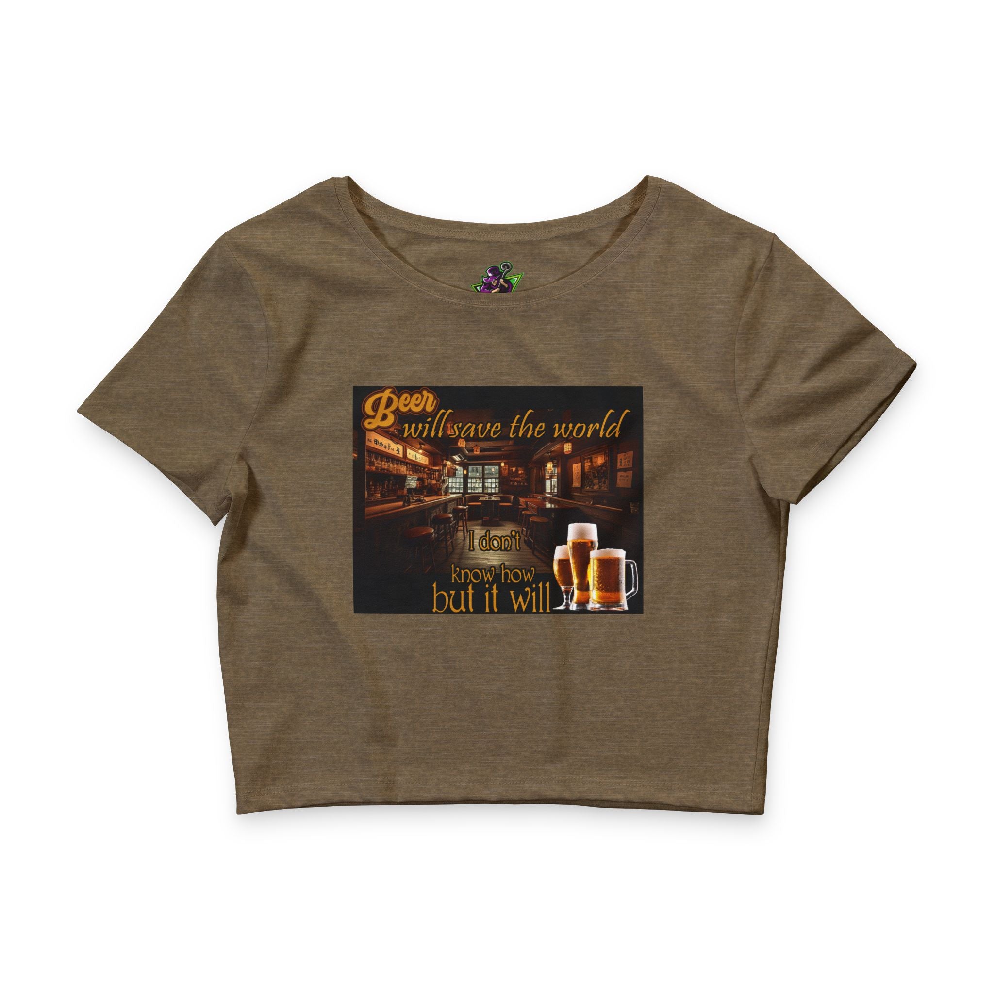 Beer will Save the World /Crop Tee