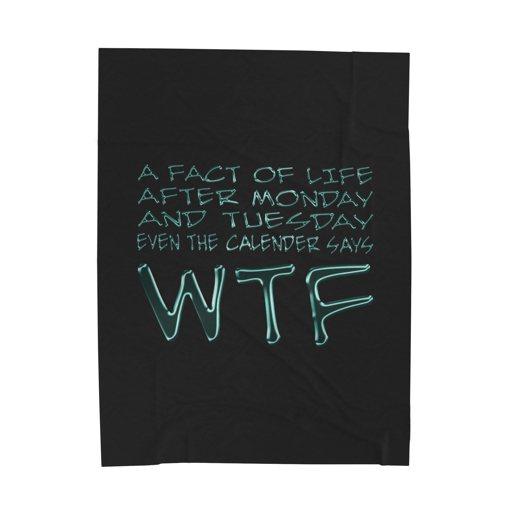 WTF / Velveteen Plush Blanket