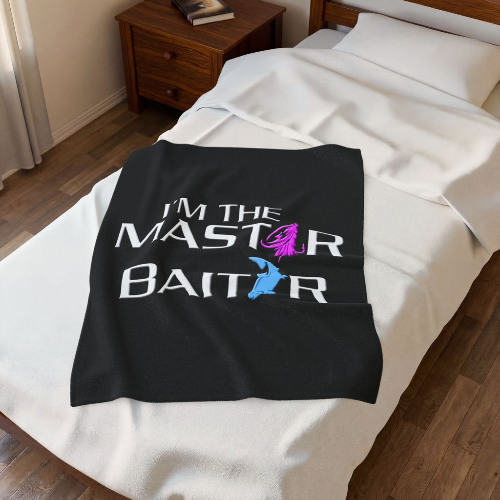 The Master Baiter / Velveteen Plush Blanket