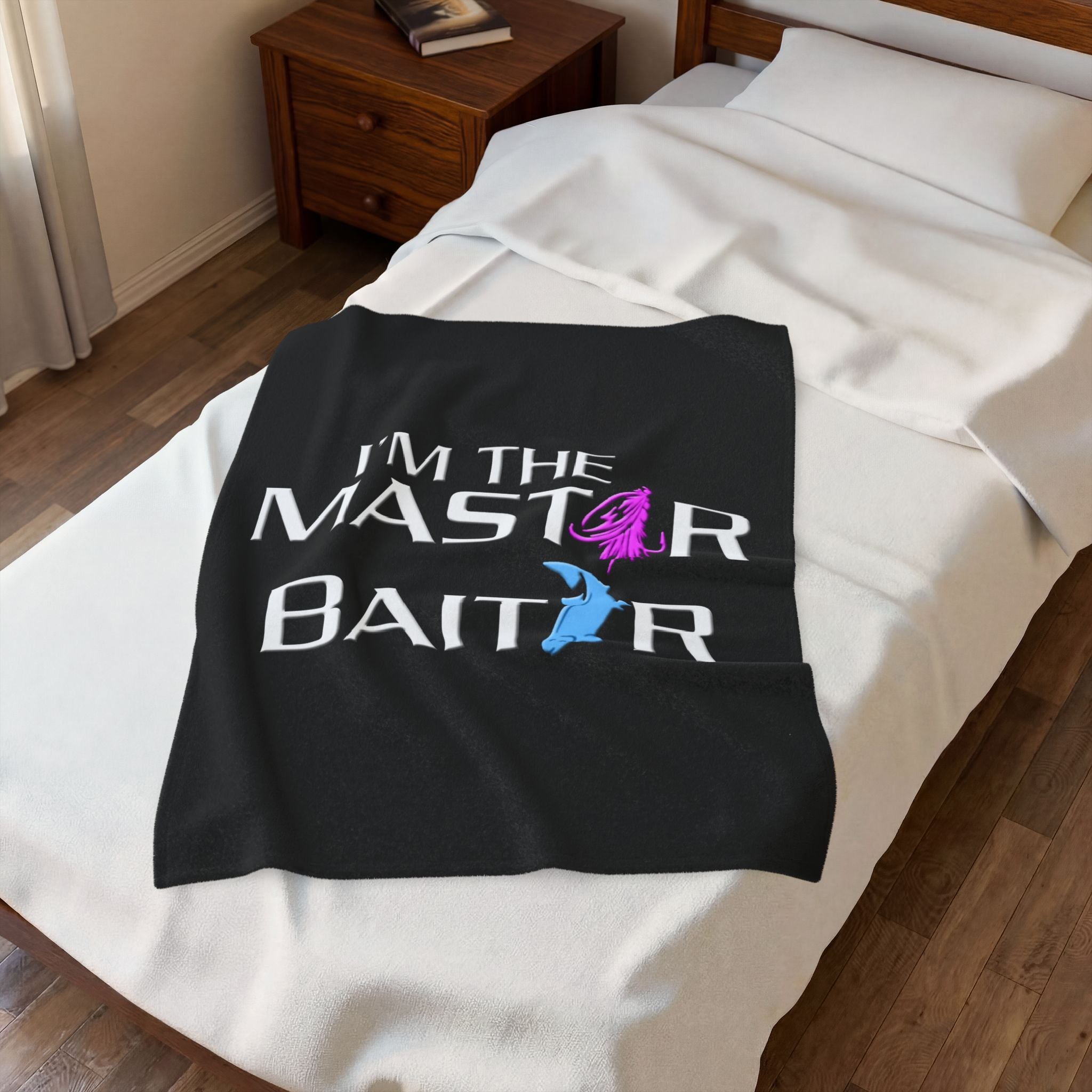 The Master Baiter / Velveteen Plush Blanket