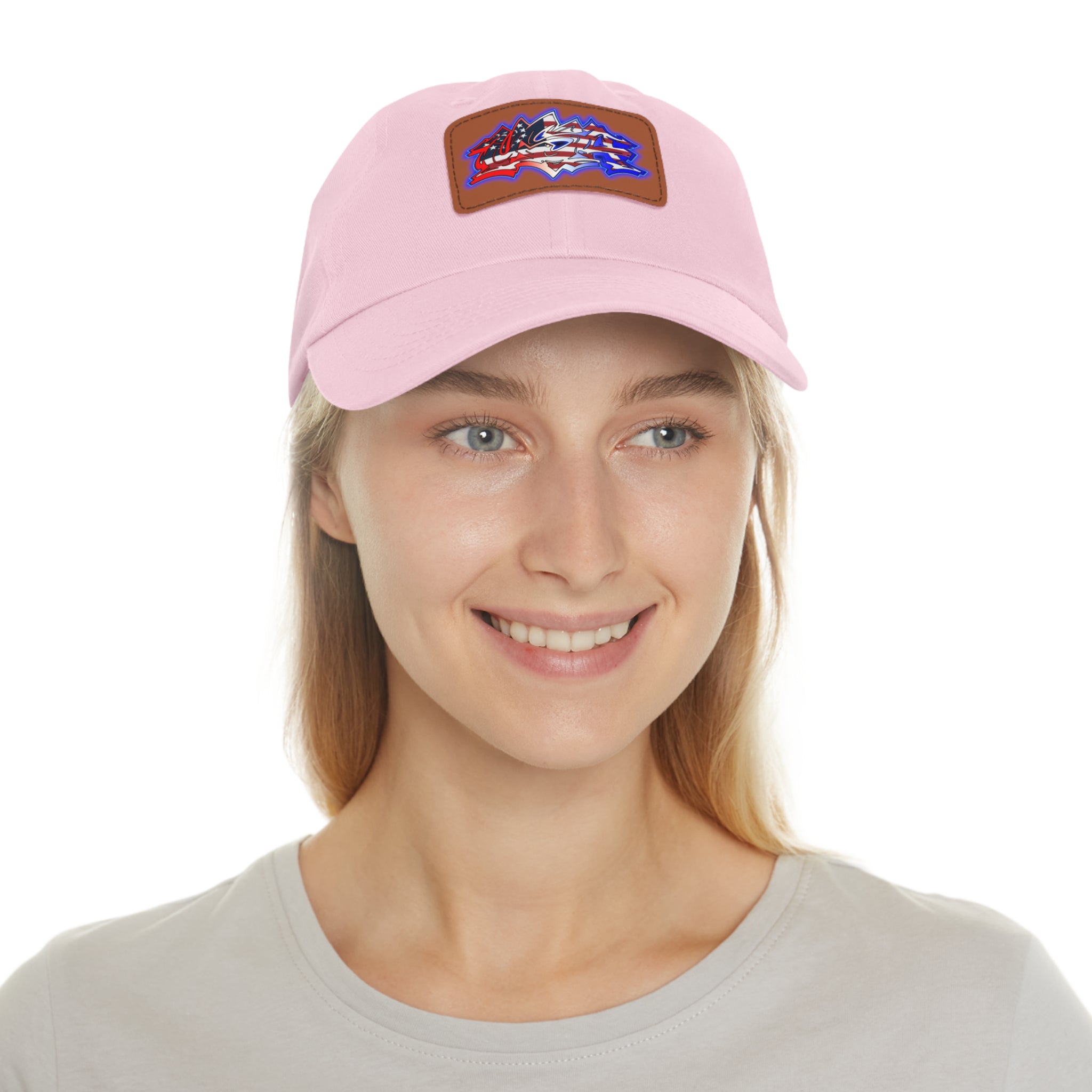 USA Graffiti / Leather Patch Hat