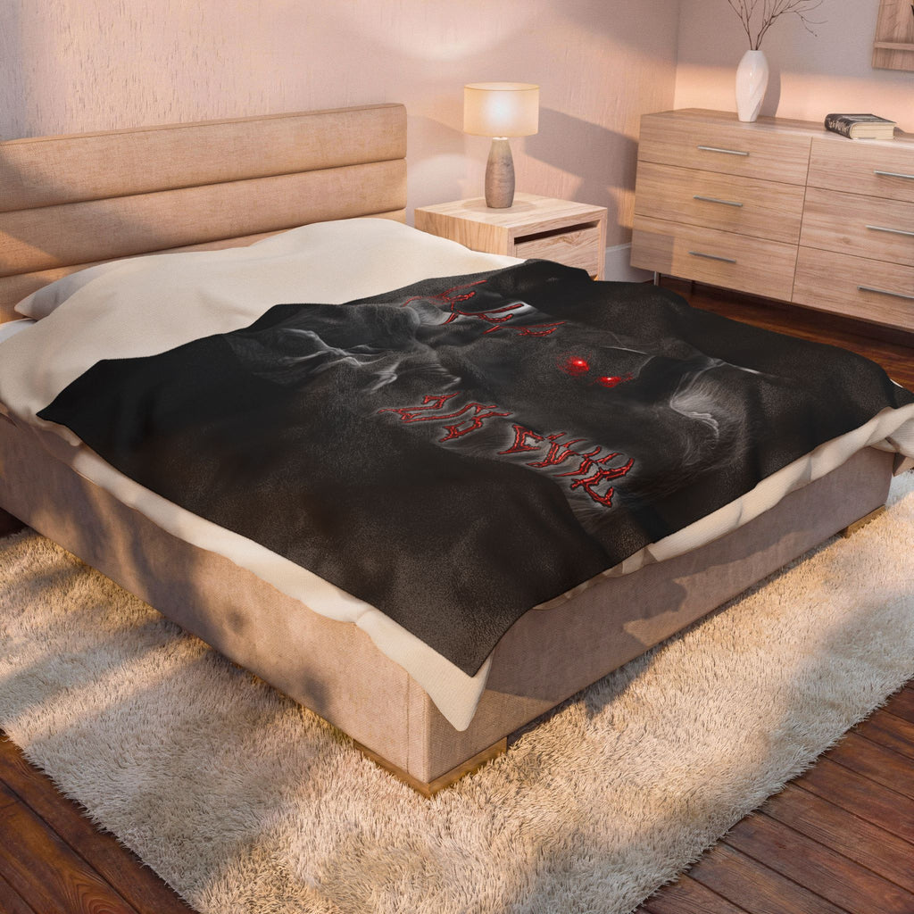 2/3 Evil Demon / Velveteen Plush Blanket