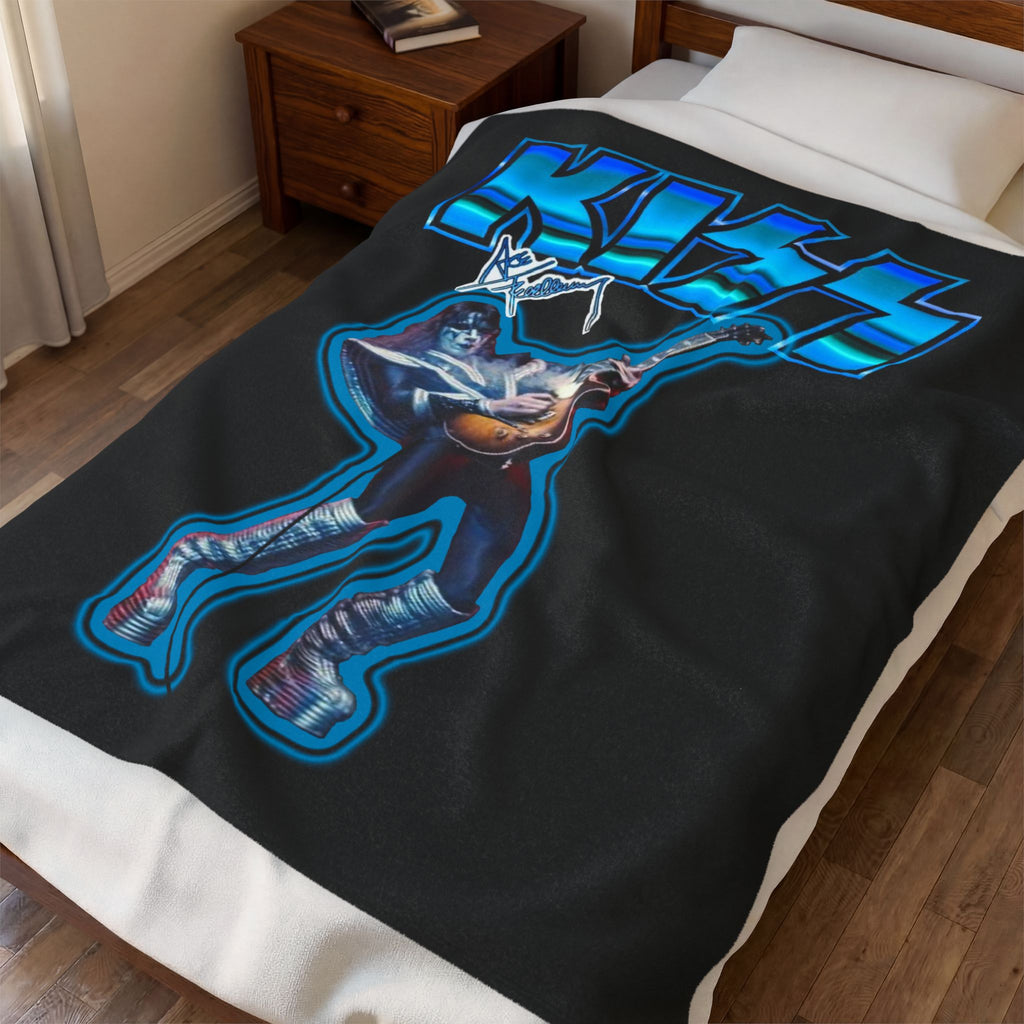 Ace Frehley NY Grove Front / Velveteen Plush Blanket