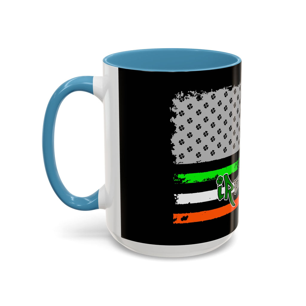 American/Ireland Flag / Accent Coffee Mug 11/15 oz