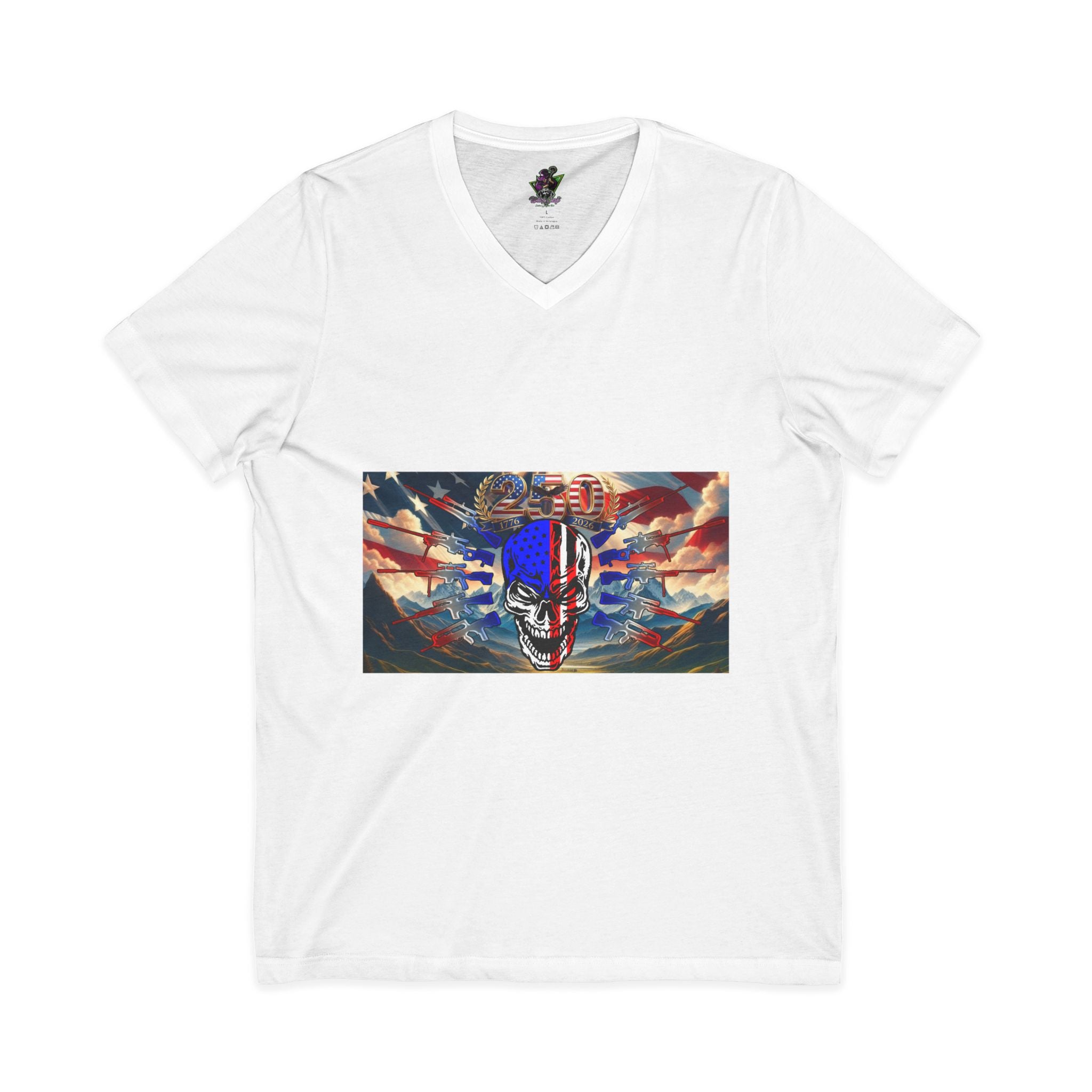 Skull & Guns 250th / V-Neck Tee