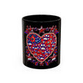 Patriotic Dog Heart / Accent Coffee Mug 11/15oz