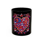Patriotic Dog Heart / Accent Coffee Mug 11/15oz