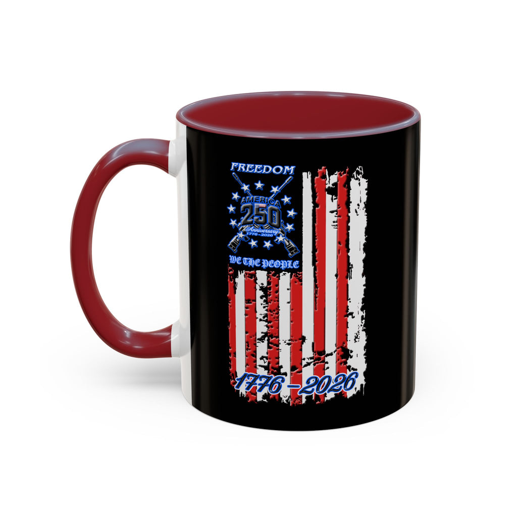 250 Anniversary Freedom 1776–2026 / Accent Coffee Mug 11/15oz