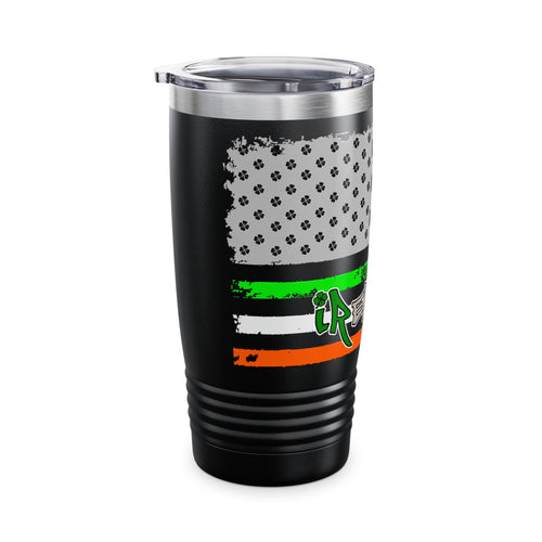 American/Ireland Flag / Insulated Tumbler 20 oz