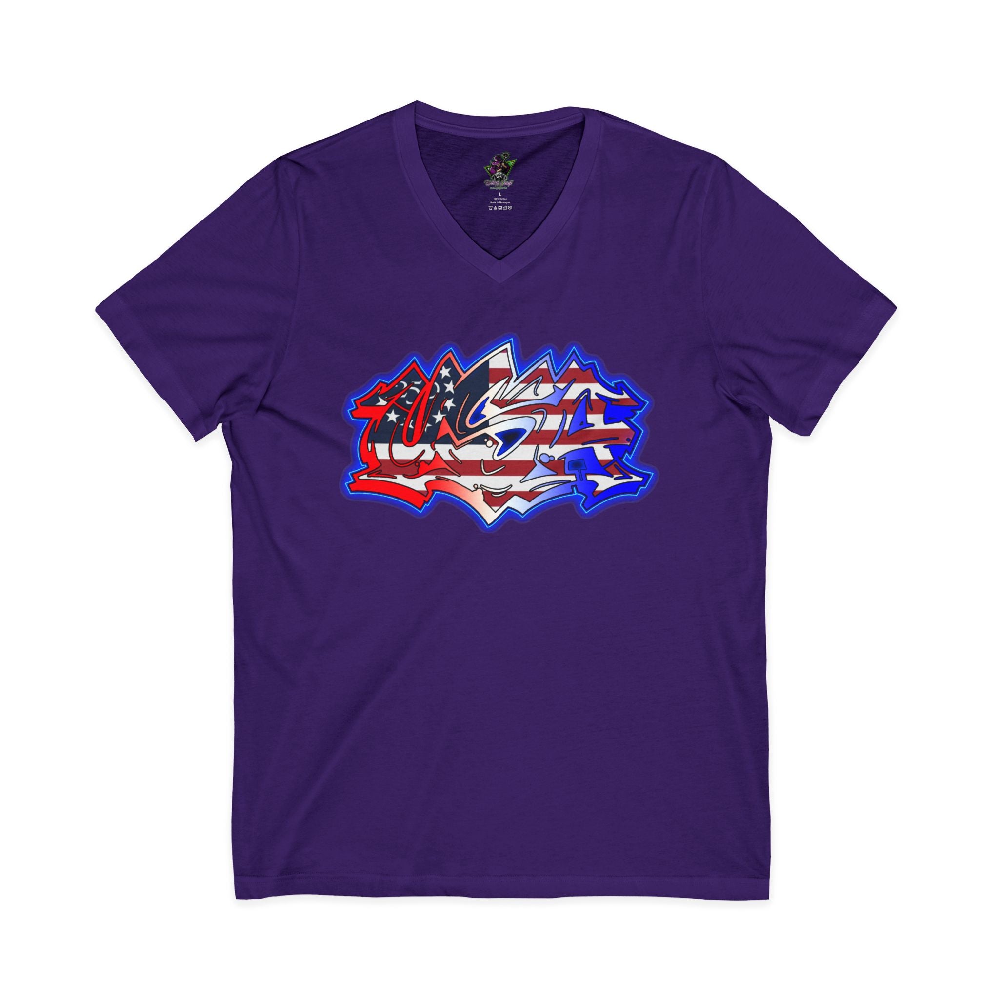 USA Graffiti / V-Neck Tee
