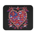 Patriotic Dog Heart / Gaming Mouse Pad