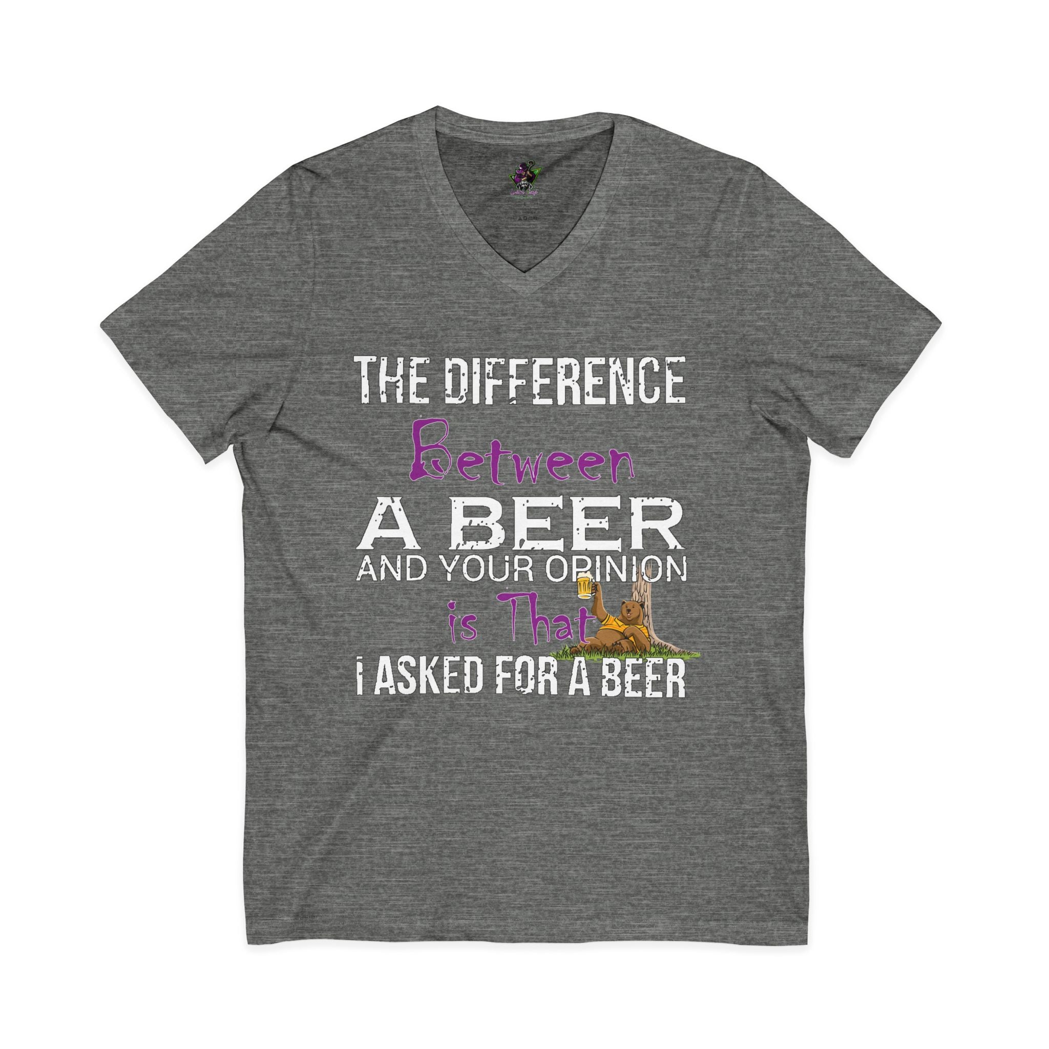 Difference Between Beer / V‑Neck Tee