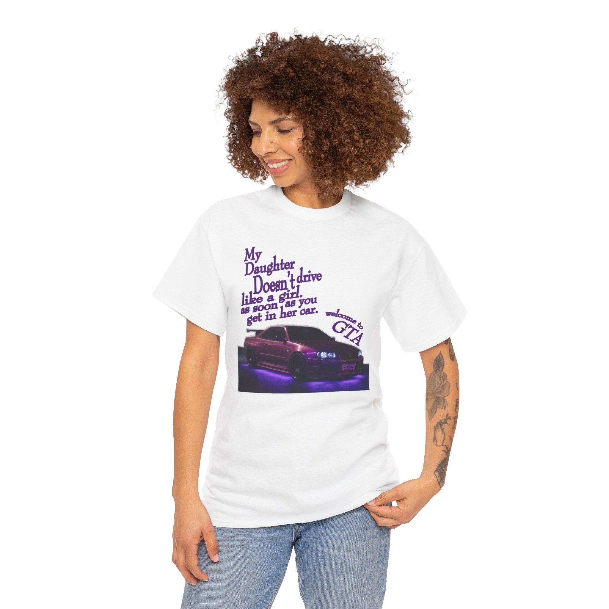 Daughter Doesn't Drive Like A Girl Purple