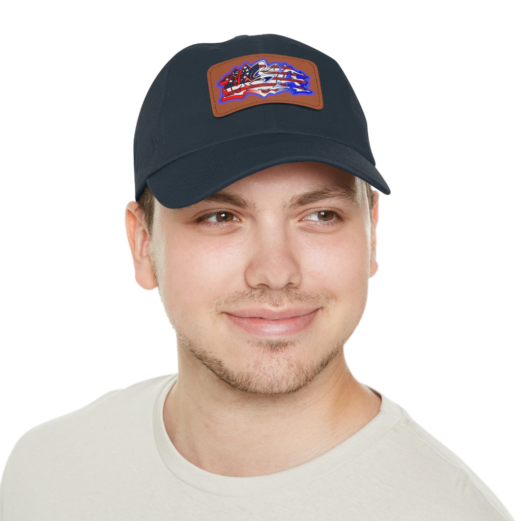 USA Graffiti / Leather Patch Hat