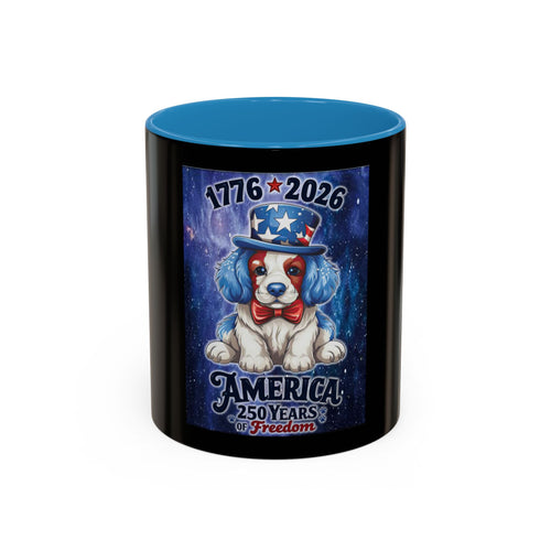America Puppy 250th / Accent Coffee Mug 11/15oz