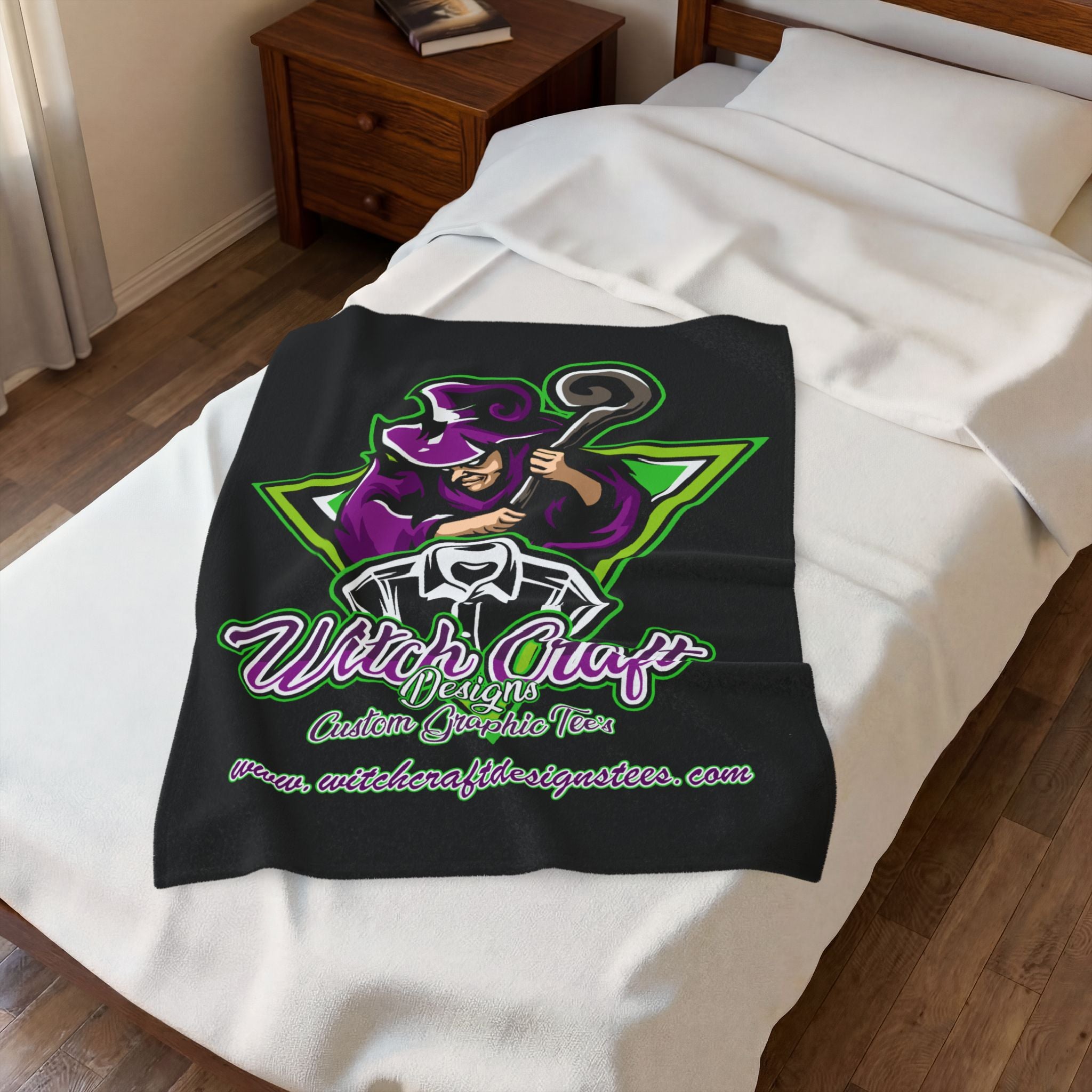 Witch Craft Designs Tees / Velveteen Plush Blanket