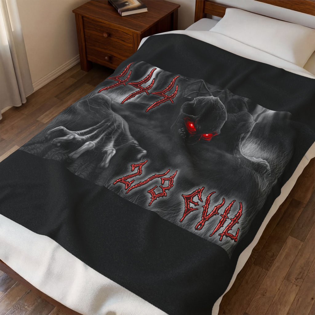 2/3 Evil Demon / Velveteen Plush Blanket