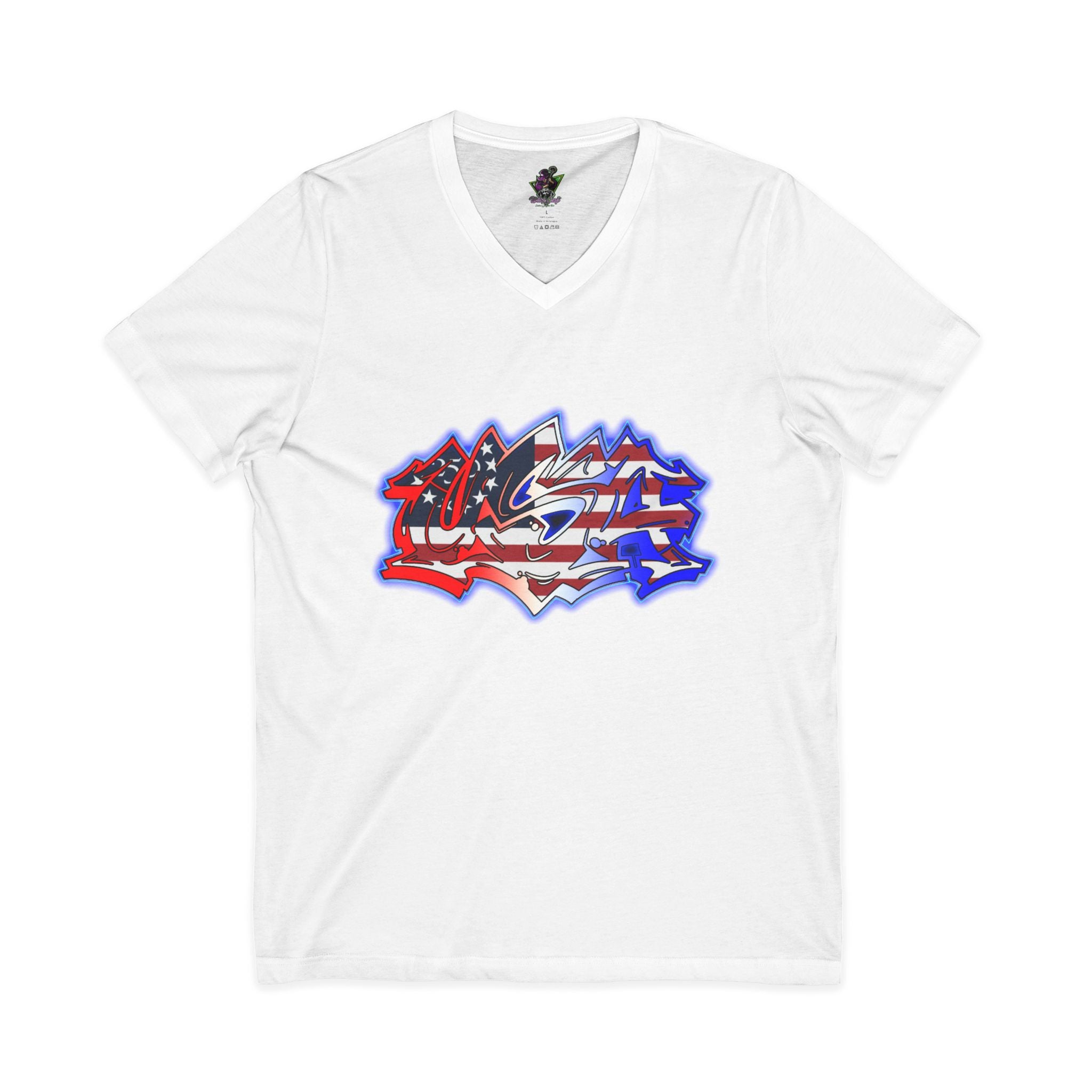 USA Graffiti / V-Neck Tee