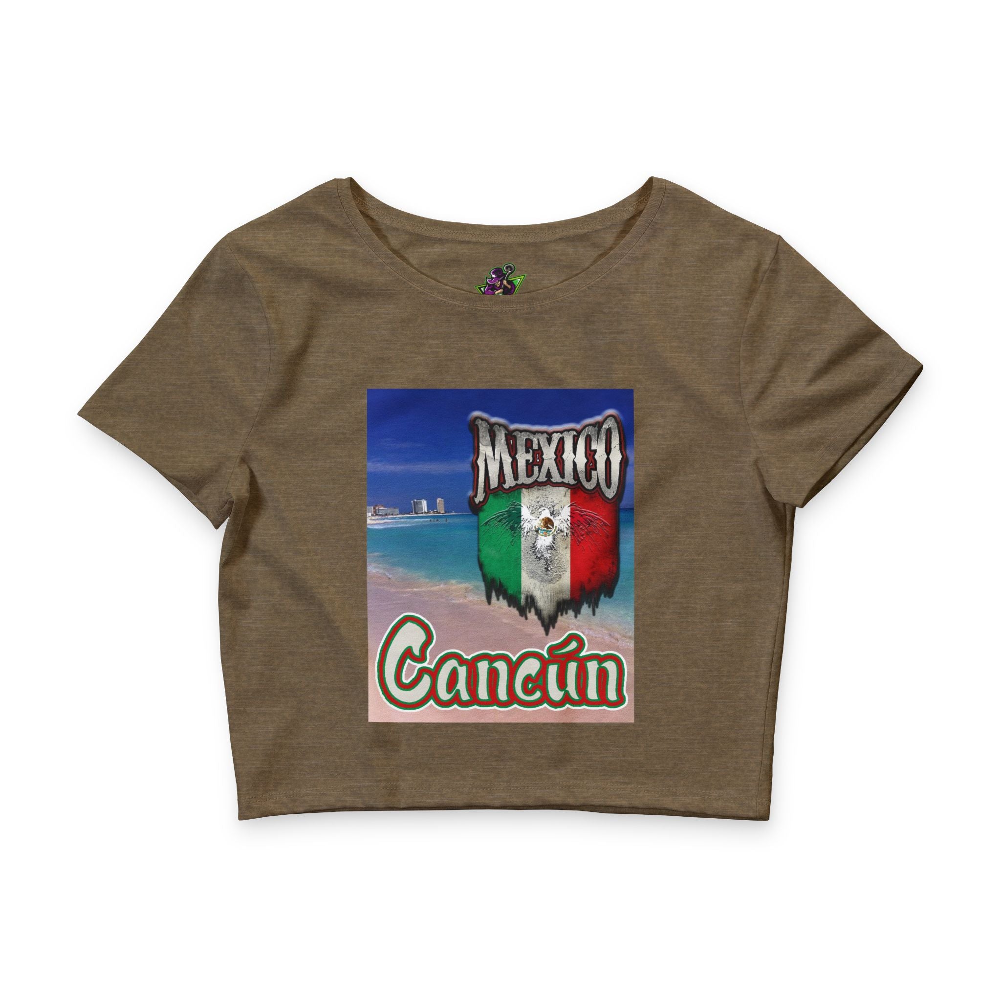 Cancún Mexico Beach / Crop Tee