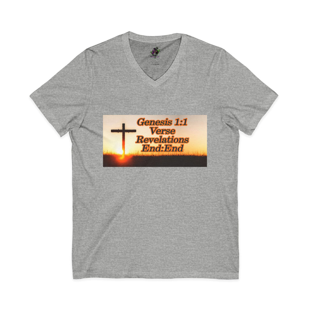 Genesis 1:1 / Revelations End:End / V-Neck Tee