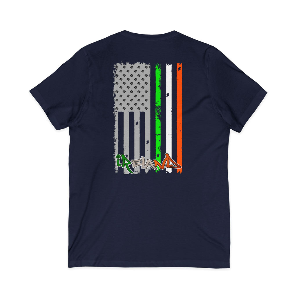 American / Ireland Flag  F&B / V-Neck Tee