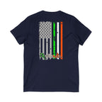 American / Ireland Flag  F&B / V-Neck Tee