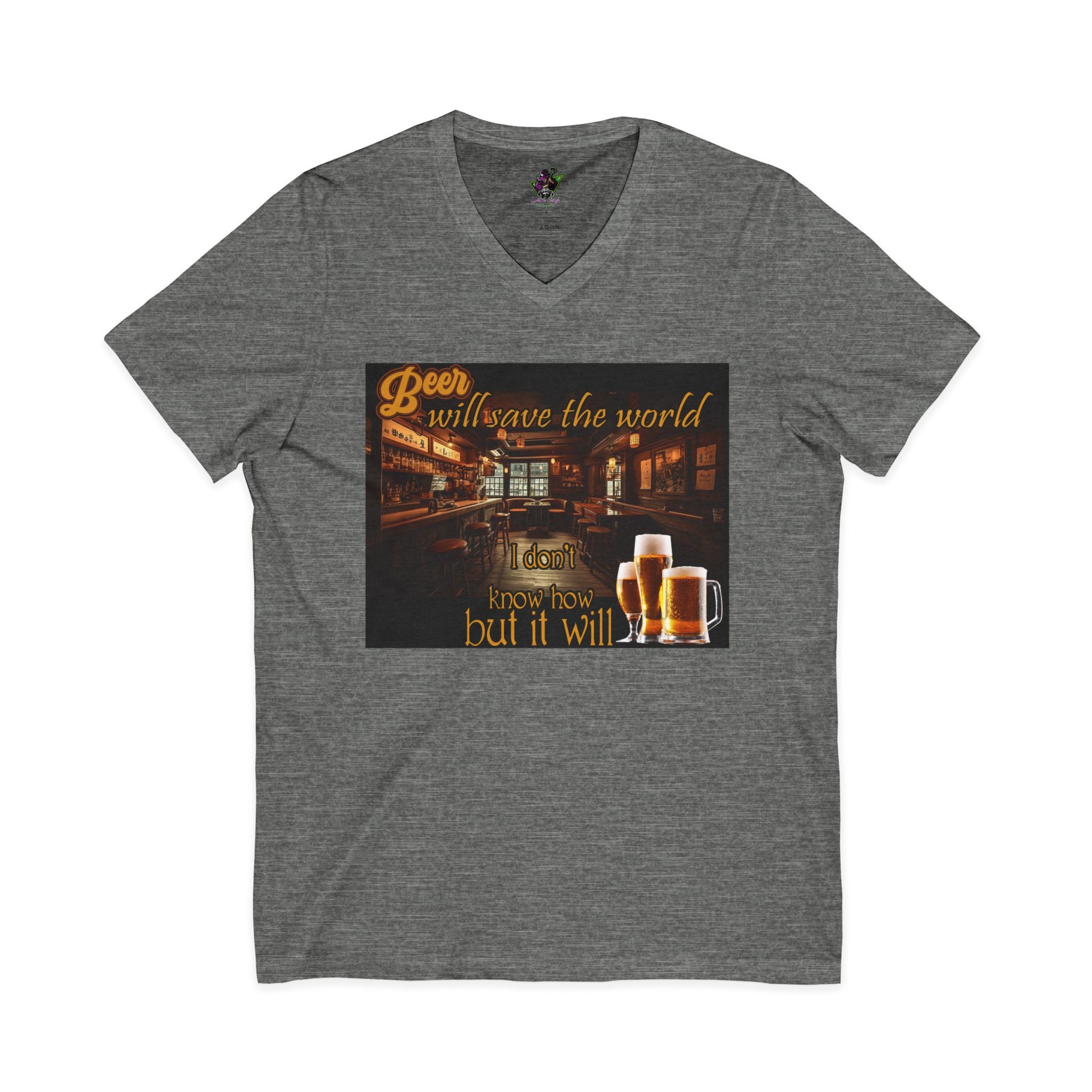 Beer Will Save The World / V-Neck Tee