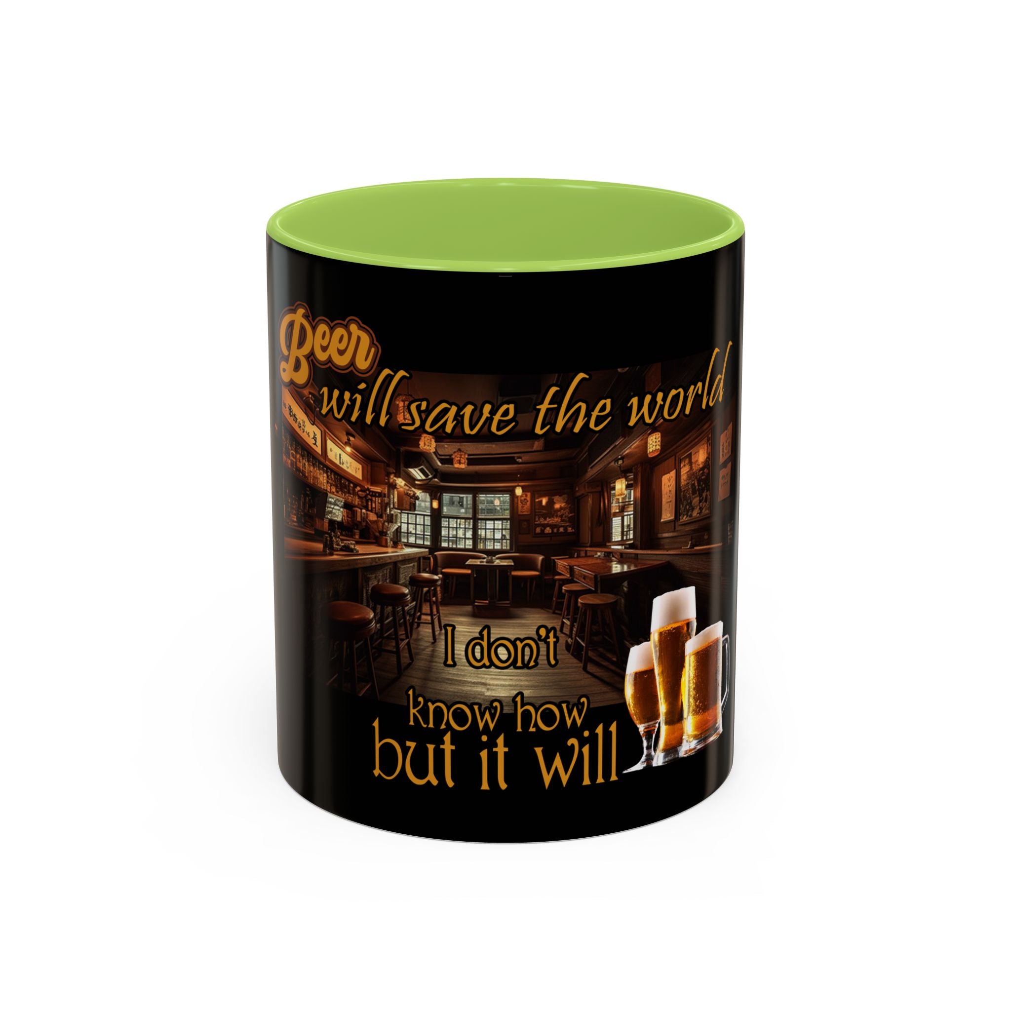Beer Will Save The World / Accent Coffee Mug 11/15oz