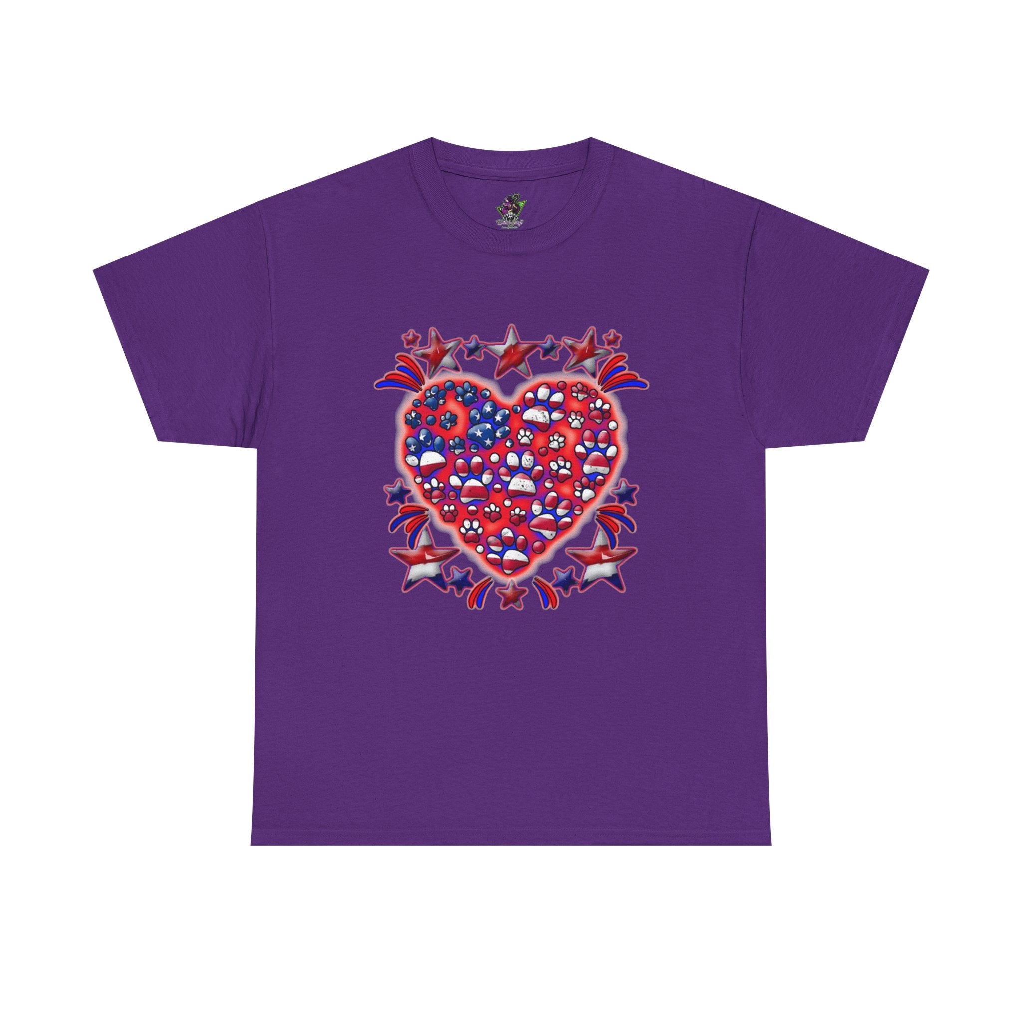 Patriotic Dog Heart