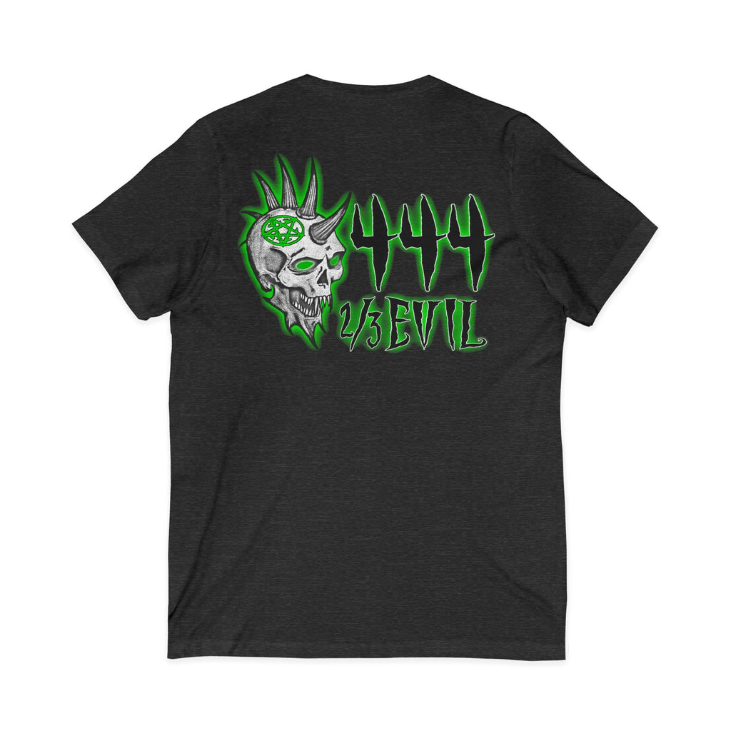 2/3 Evil Punk Skull / V-Neck Shirt