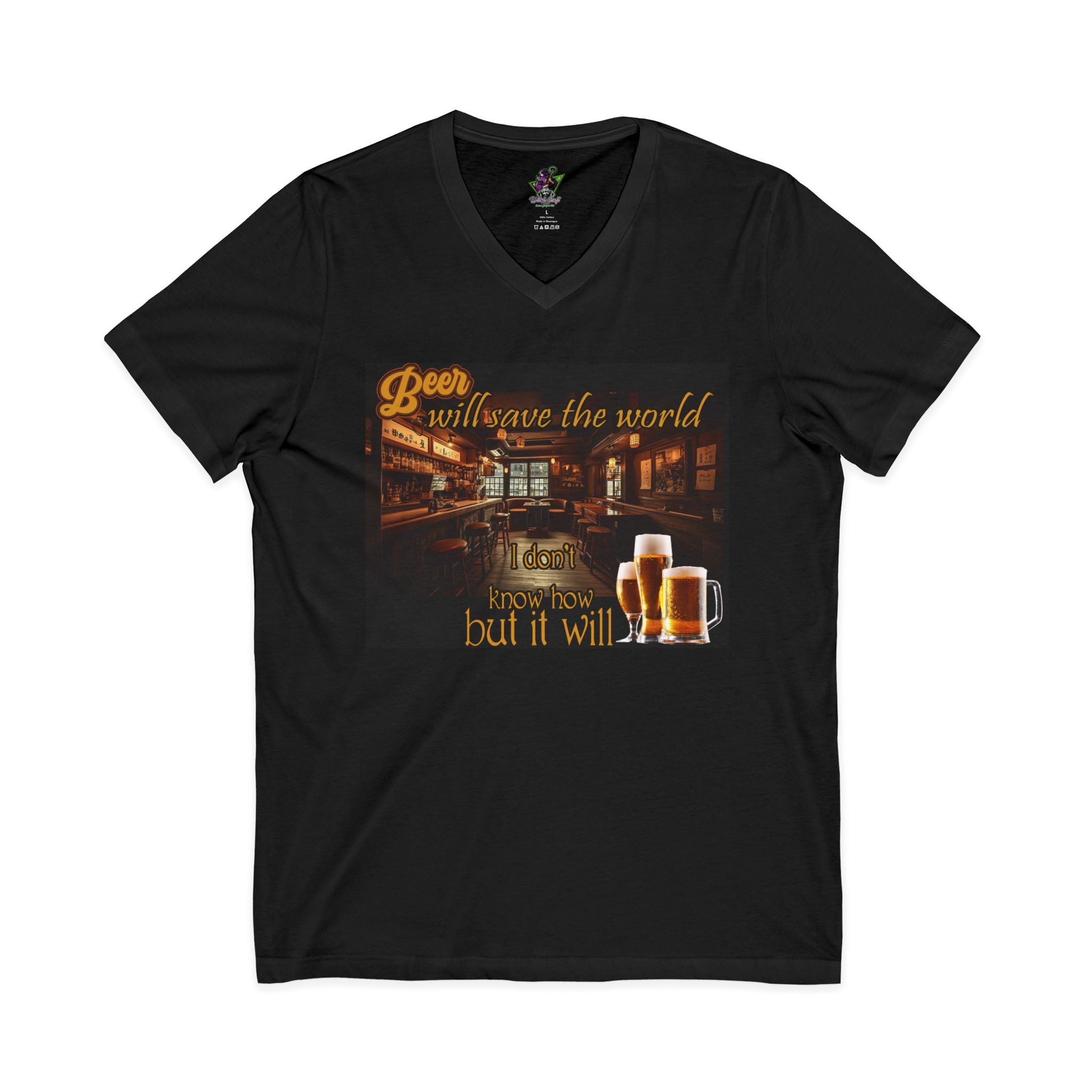 Beer Will Save The World / V-Neck Tee