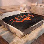 Texas Longhorns 1 / Velveteen Plush Blanket