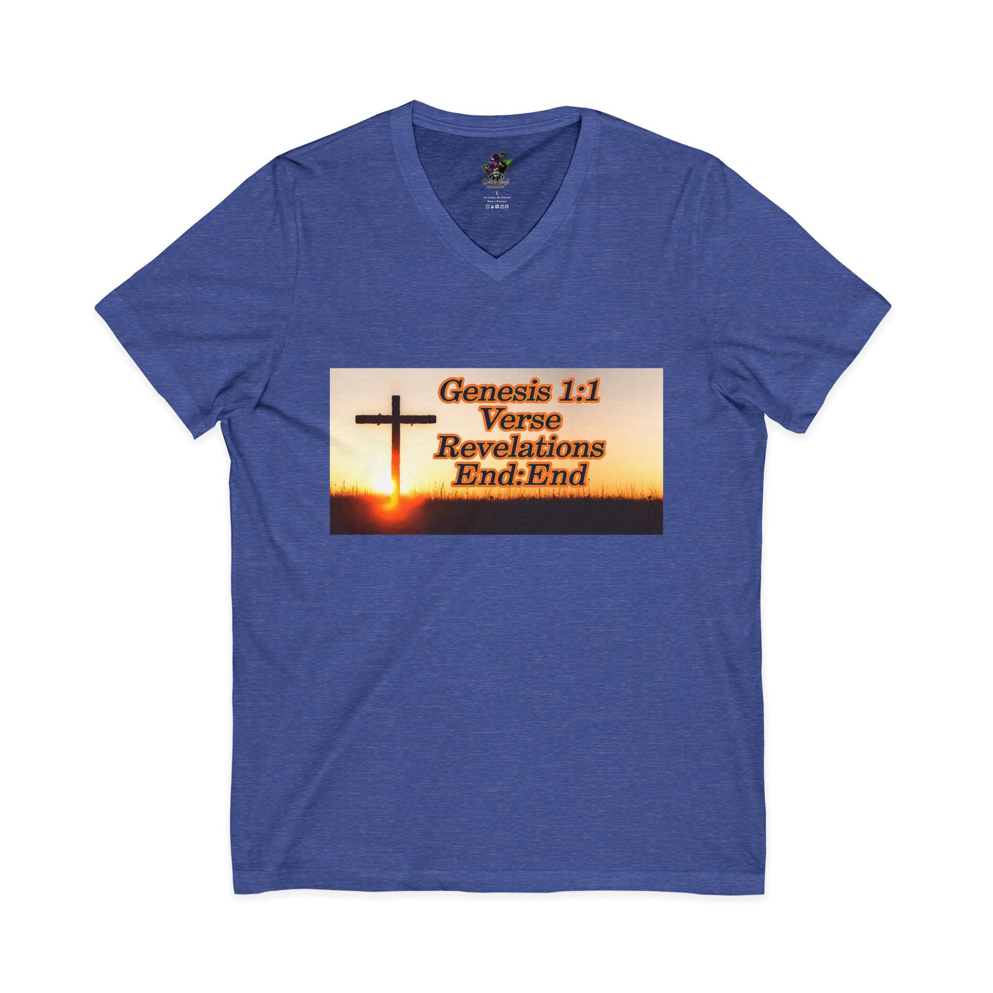 Genesis 1:1 / Revelations End:End / V-Neck Tee