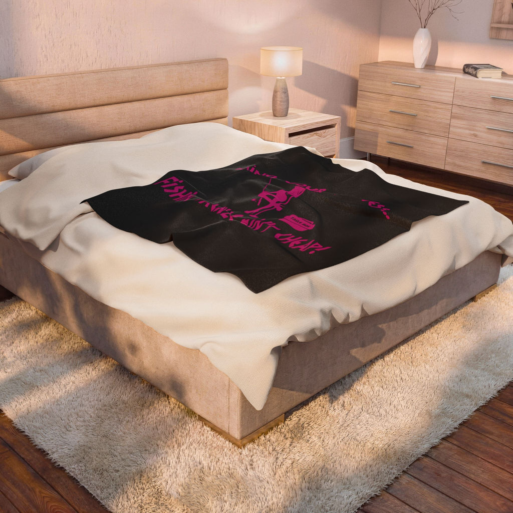 Mind Your Business Girl Stripper / Velveteen Plush Blanket