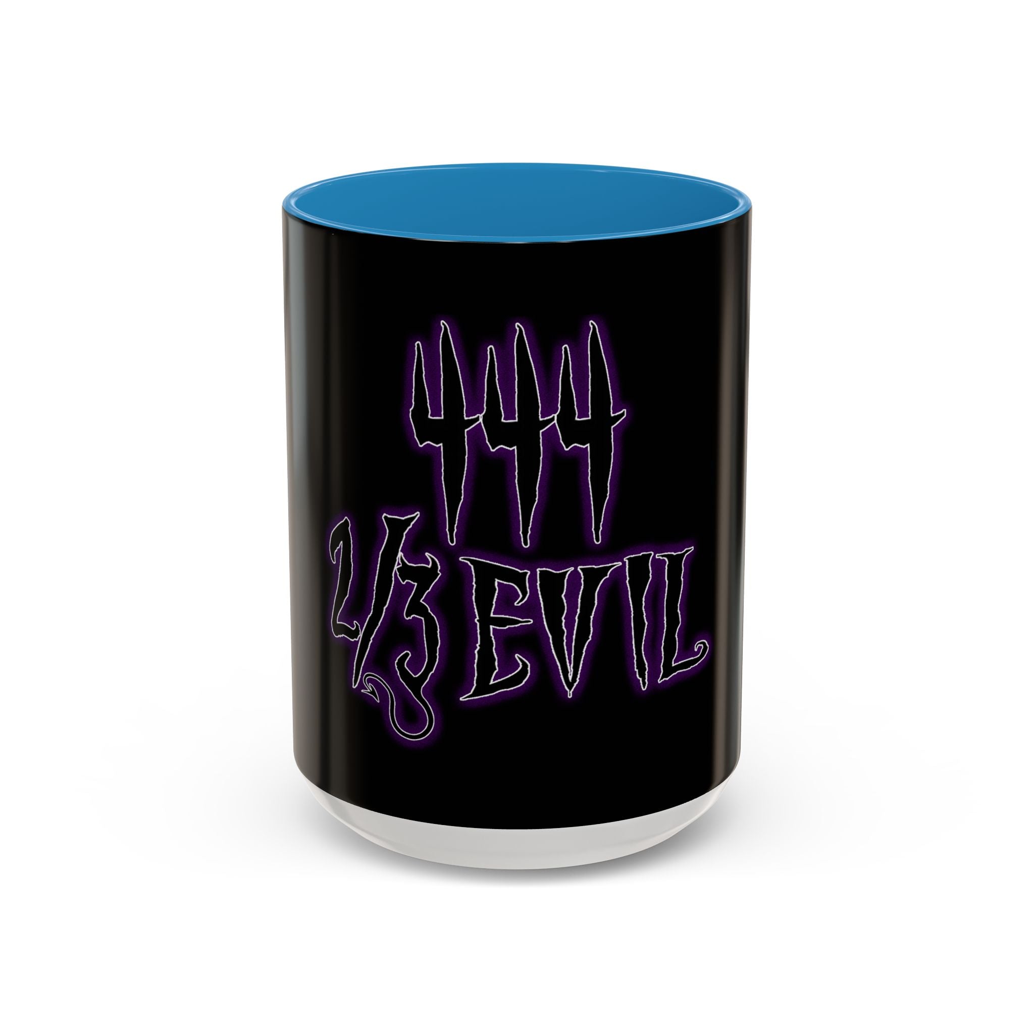 2/3 Evil Gothic Purple Script / Accent Coffee Mug 11/15oz