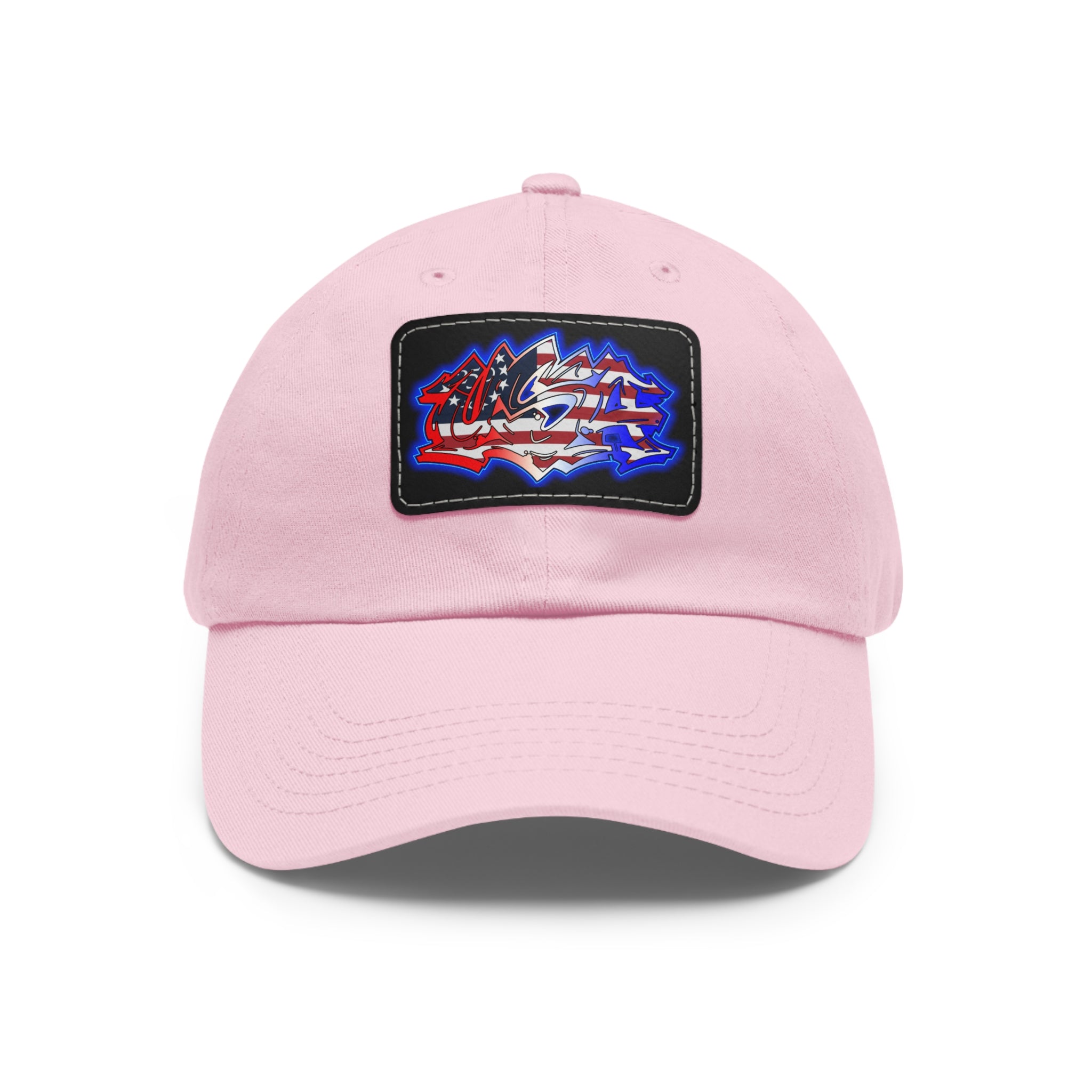 USA Graffiti / Leather Patch Hat
