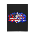 USA Graffiti / Velveteen Plush Blanket