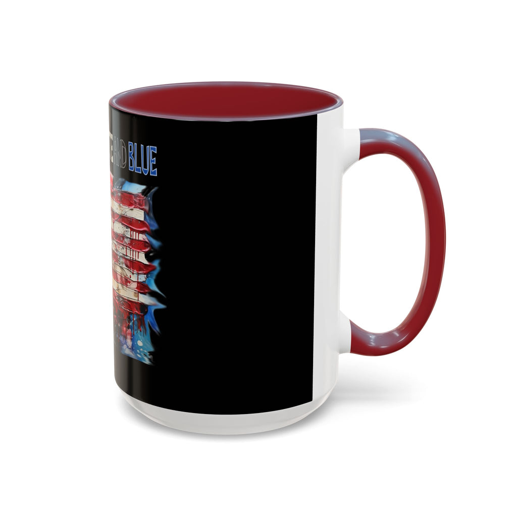 I Bleed Red White and Blue / Accent Coffee Mug 11/15oz