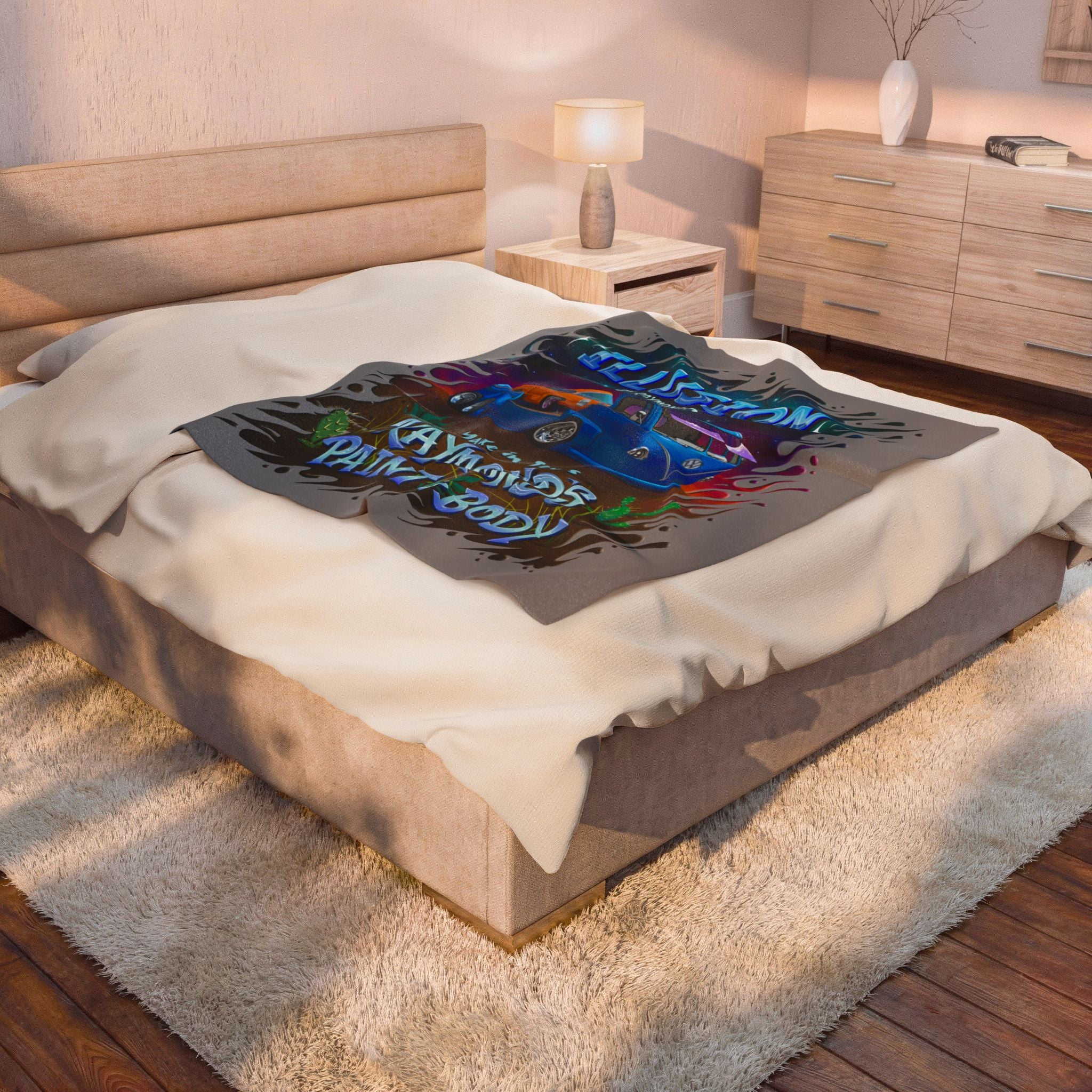 Raymond's Paint & Body 2 / Velveteen Plush Blanket