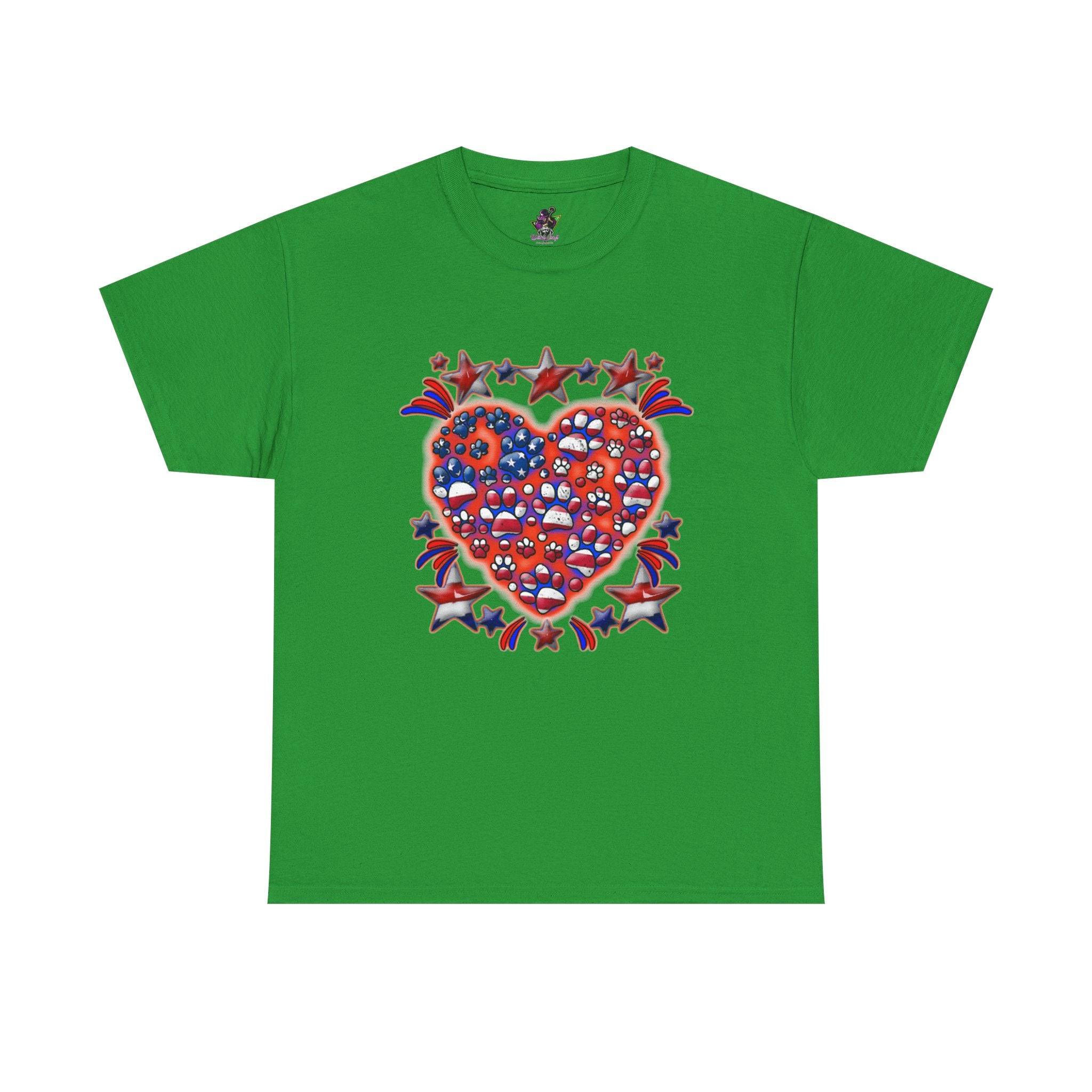 Patriotic Dog Heart