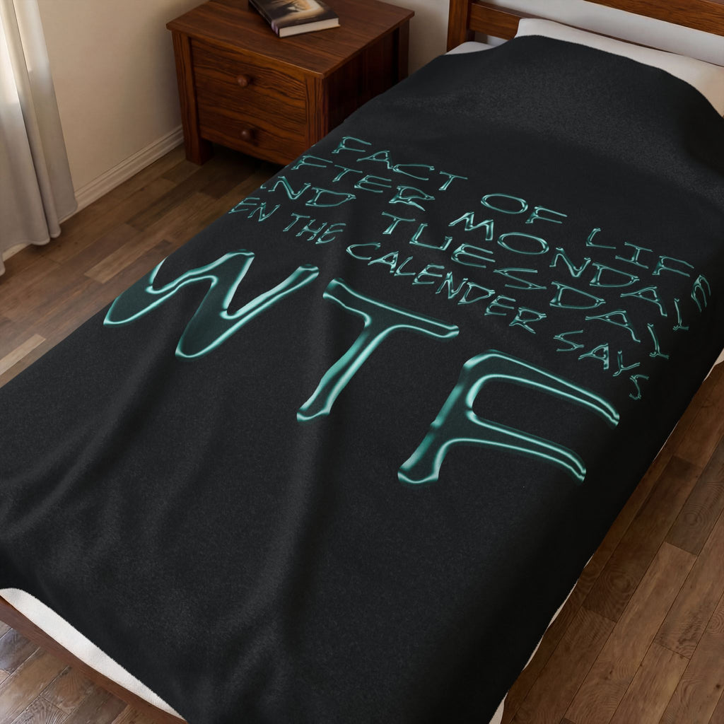 WTF / Velveteen Plush Blanket