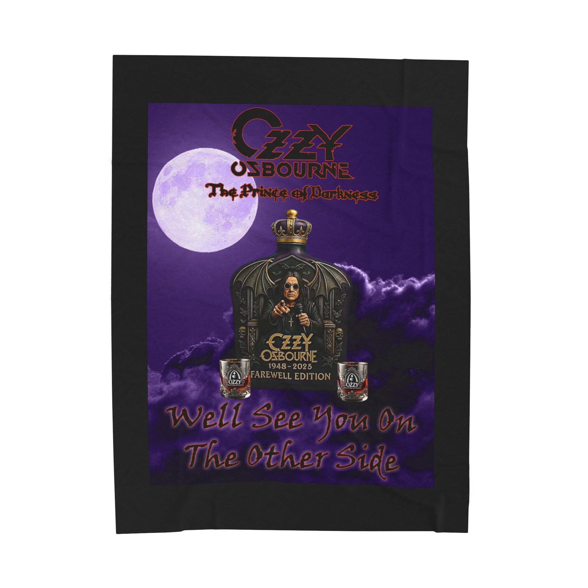 Farewell Ozzy /Velveteen Plush Blanket