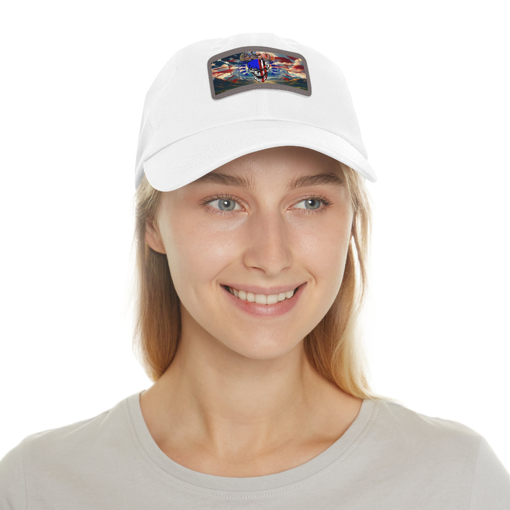 Skull & Guns 250th / Leather Patch Hat