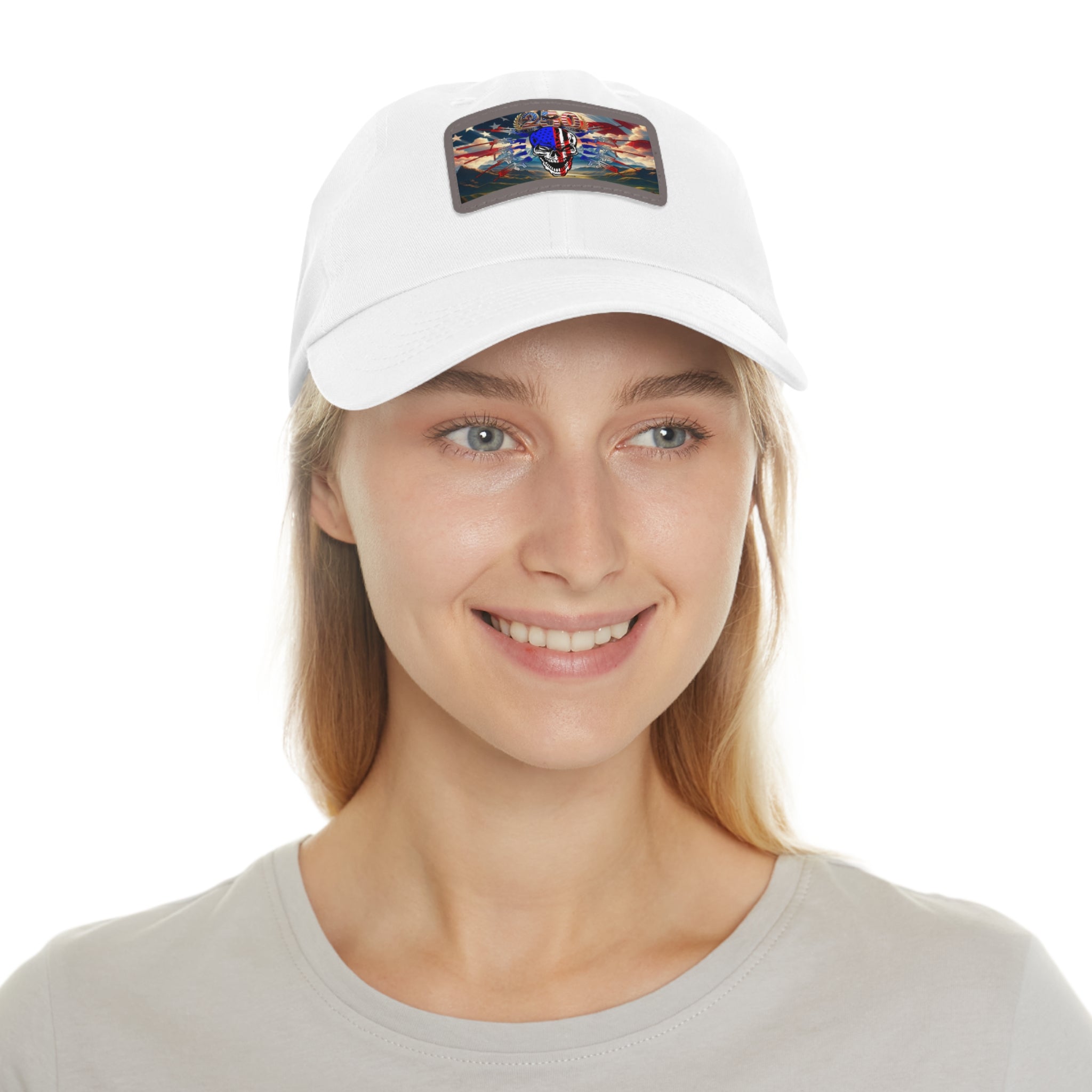Skull & Guns 250th / Leather Patch Hat